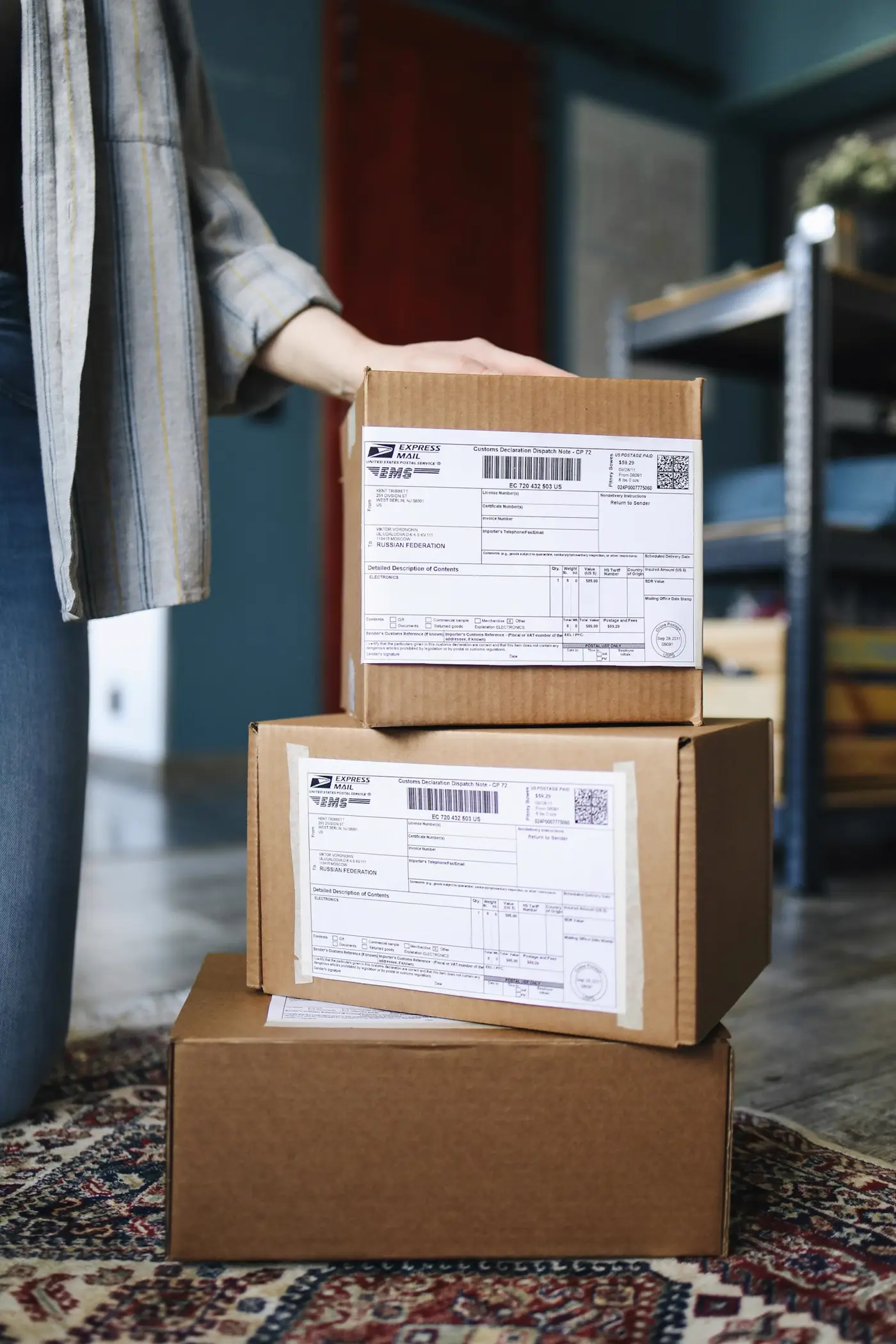 Cajas listas para despacho y distribución